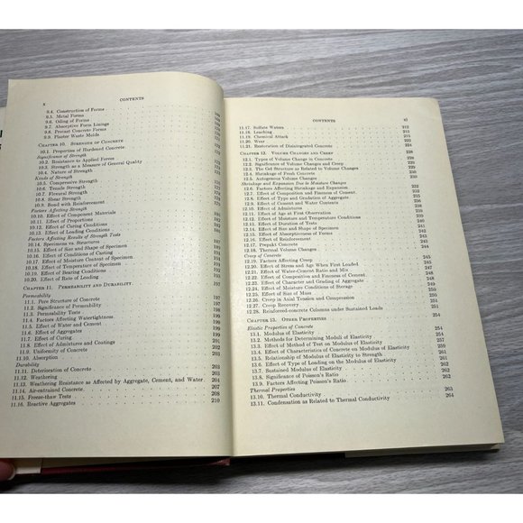 Composition and Properties of Concrete George Troxell Engineering Book 1956 - Picture 7 of 12